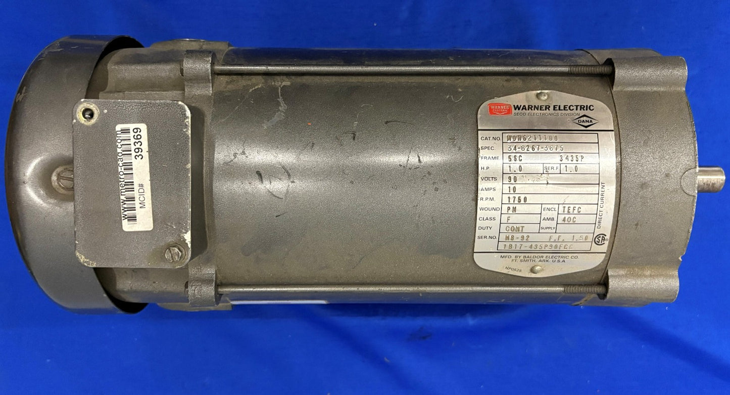 WERNER ELECTRIC MOH6211100 Electric MAGNETIC MOTOR 90V 1750RPM 1HP  PARTS/REPAIR