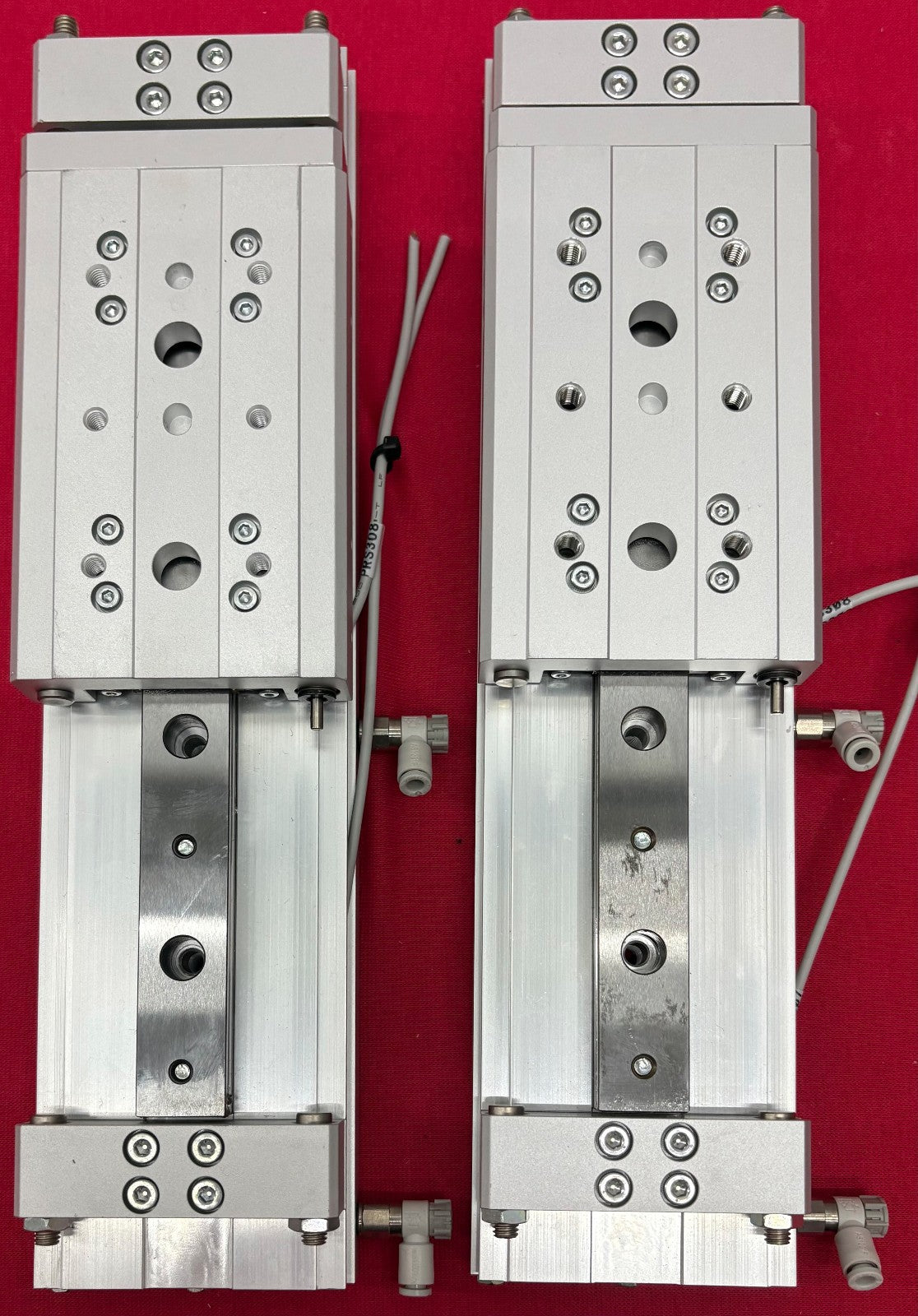 SMC MXW16-100B 2C1-83A LONG STROKE DOUBLE ACTING AIR LINEAR SLIDE - 1 LOT QTY 2