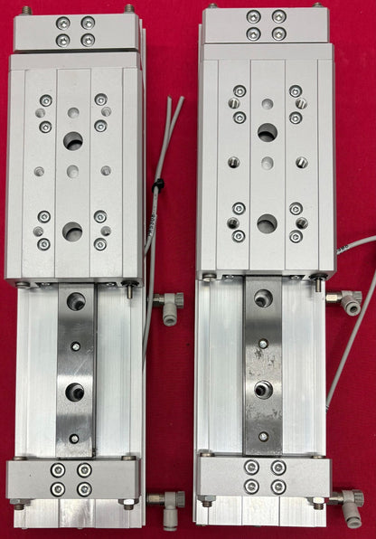 SMC MXW16-100B 2C1-83A LONG STROKE DOUBLE ACTING AIR LINEAR SLIDE - 1 LOT QTY 2