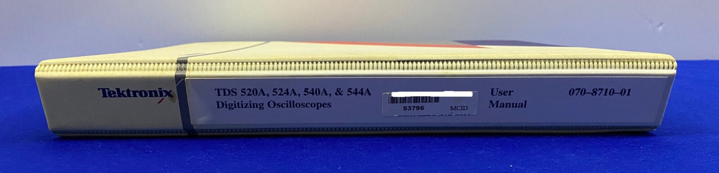TEKTRONIX 070-8710-01 DIGITALISEREN VAN OSCILLOSCOPEN GEBRUIKERSHANDLEIDING