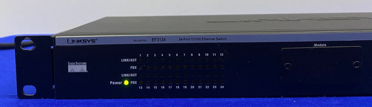 CISCO SYSTEMS / LINKSYS ® EF3124 VER. 2 24-POORTS 10/100 ETHERNET-SWITCH