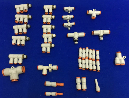 1 LOT OF MISC USED PUSH CONNECT FITTINGS