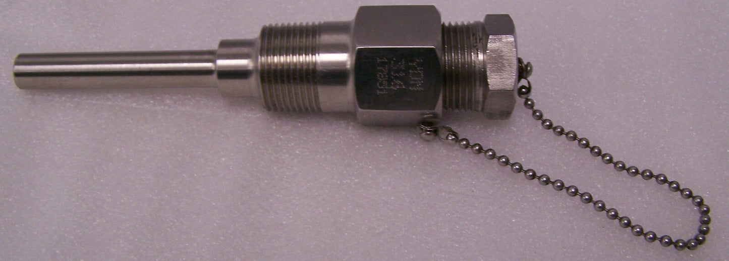 YDM31617851 THERMOWELL TWELL 3/4" T316 ステンレススチール 5 7/8" L シャフト-4"