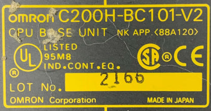2er-Set Omron 10-Slot-CPU-Basiseinheiten C200HBC101-V2