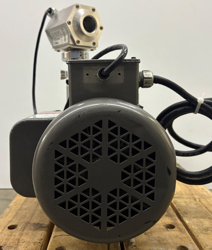 LEYBOLD TRIVAC D16B ROTARY VANE VACUUM PUMP 898698 & BALDOR MOTOR - PARTS/REPAIR