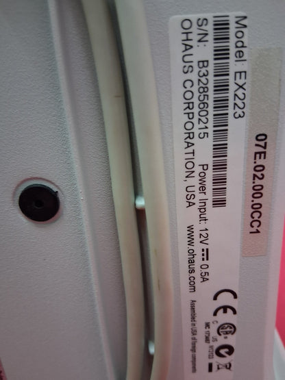 OHAUS EXPLORER EX223 PRECISION BALANCE 220G X 0.001G 5.1" DRAFT SHIELD