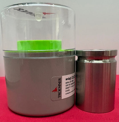 TROEMNER 2LB PRECISION CYLINDRICAL WEIGHT w/ CASE CL 5 STAINLESS STEEL