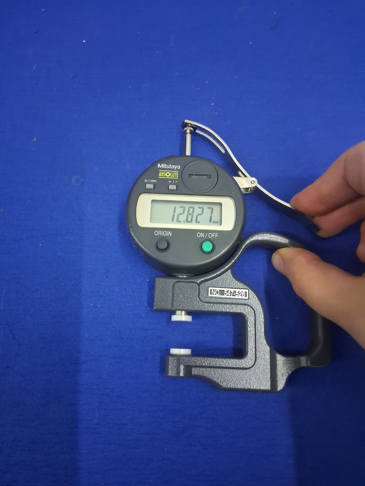 Mitutoyo Absolute 547-526 Digital Thickness Gauge 543-593BS With Case