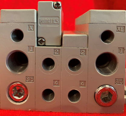 NUMATICS SOLENOID PNEUMATIC VALVE ASSEMBLY BANK 051BA4Z2MN00061