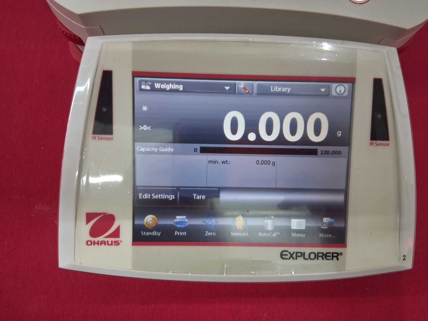 OHAUS EXPLORER EX223 PRECISION BALANCE 220G X 0.001G 5.1" DRAFT SHIELD