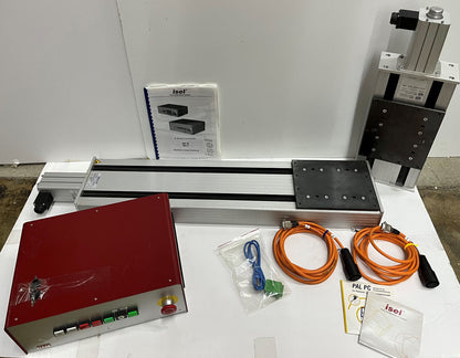 ISEL Linearantrieb 850&amp;400 2 Schrittmotoren 396330 8001 &amp; 4 Achsen CONTROLLER