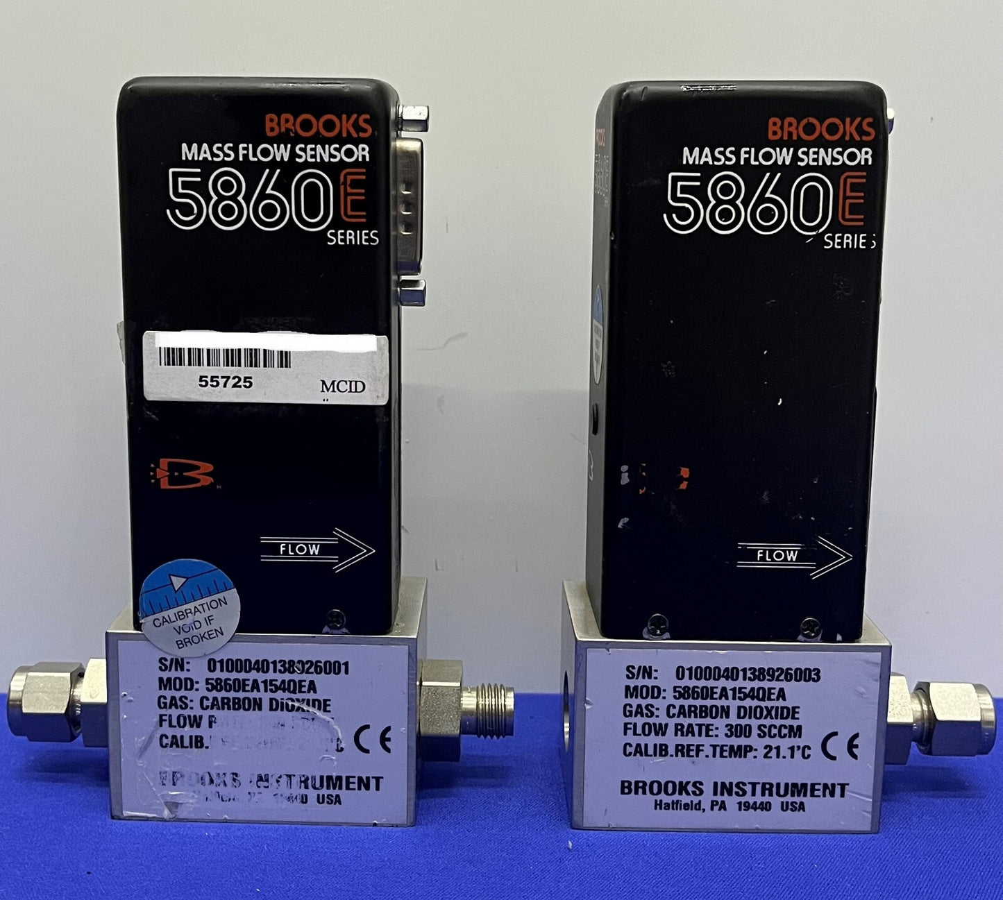 BROOKS INSTRUMENTS 5860E 5860EA154QEA ​​MASSASTROOMSENSOR - 1 PARTIJ HOEVEELHEID 2