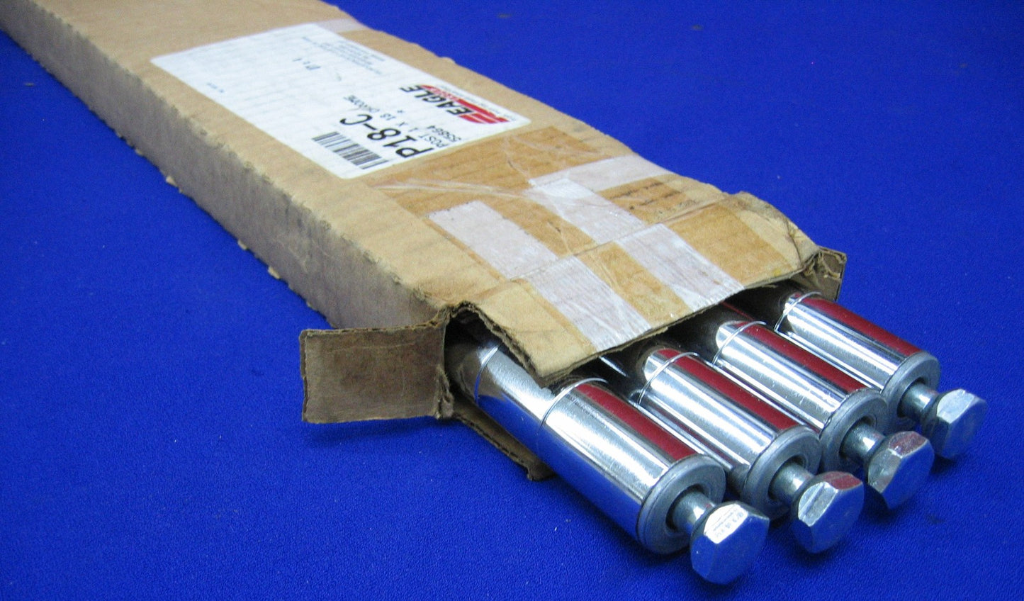 PALI PER PALO EAGLE P18-C CROMATI 1" X 18" VENDUTI COME '1 CARTONE/SCATOLA DA 4 CONFEZIONI DI GAMBE 