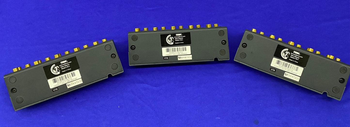TERK VS-4 ビデオセレクター / S-ビデオスイッチ - 1 ロット数量 3 