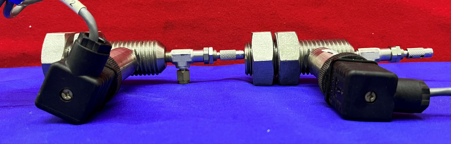 Lot of 2 Druck GE PMP 4070 Amplified Output Pressure Transducer / Hirschmann BGD