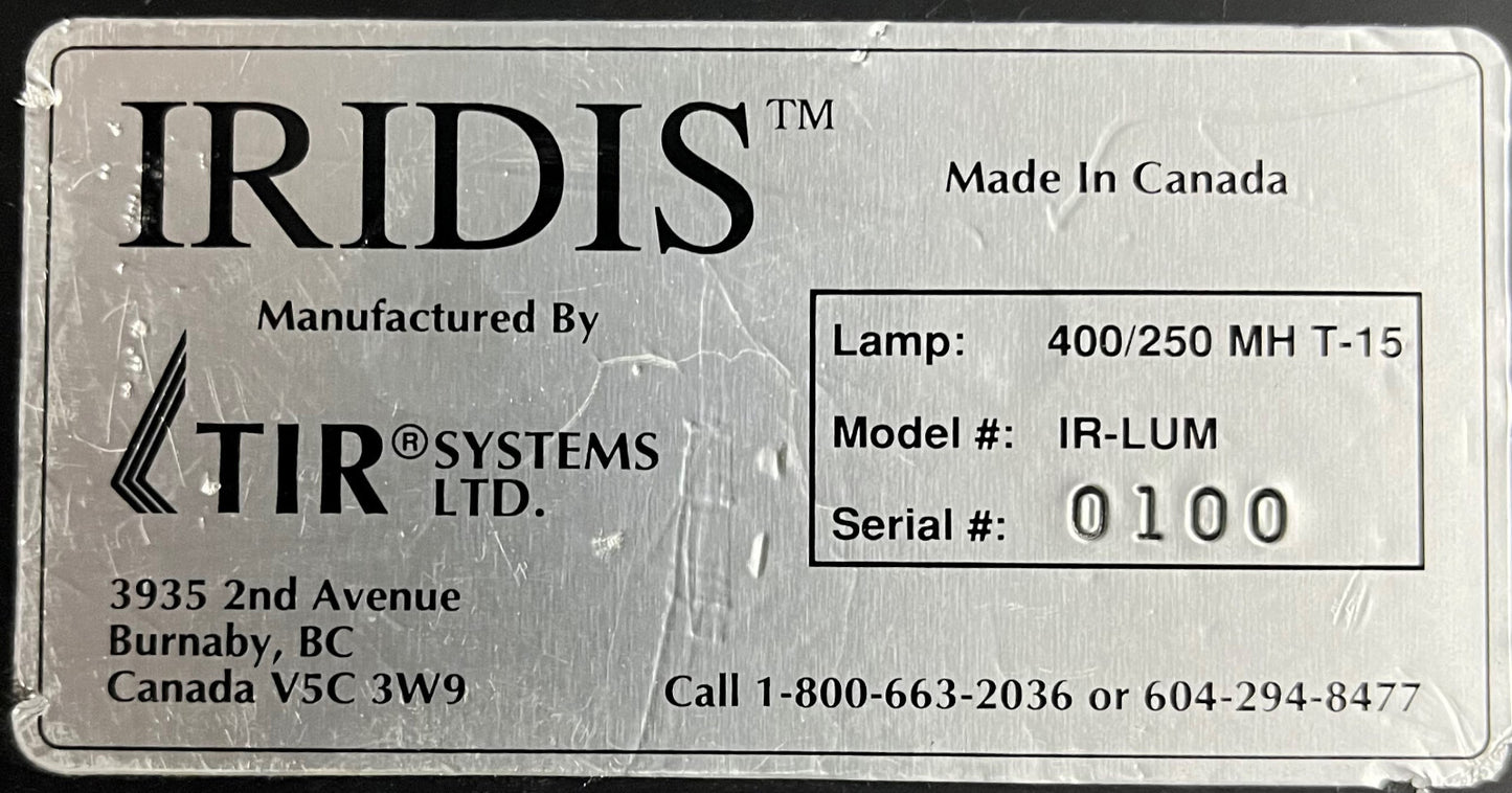 BARRE LUMINEUSE RONDE IR-LUM MERCRON IRDIS MODÈLE HX400/120