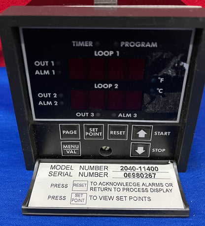 2040-11400 CHROMALOX DUAL LOOP CONTROLLER MIKROPROZESSORBASIERTER CONTROLLER 