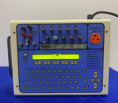 DNI ネバダ メドテスター 5000、フロントスクリーンが壊れており、電源投入のみテスト済み