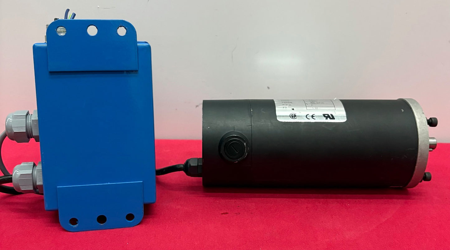 HALLMARK INDUSTRIES MD0090X-A PERMANENT MAGNET DC MOTOR 1/3 HP - PARTS/REPAIR