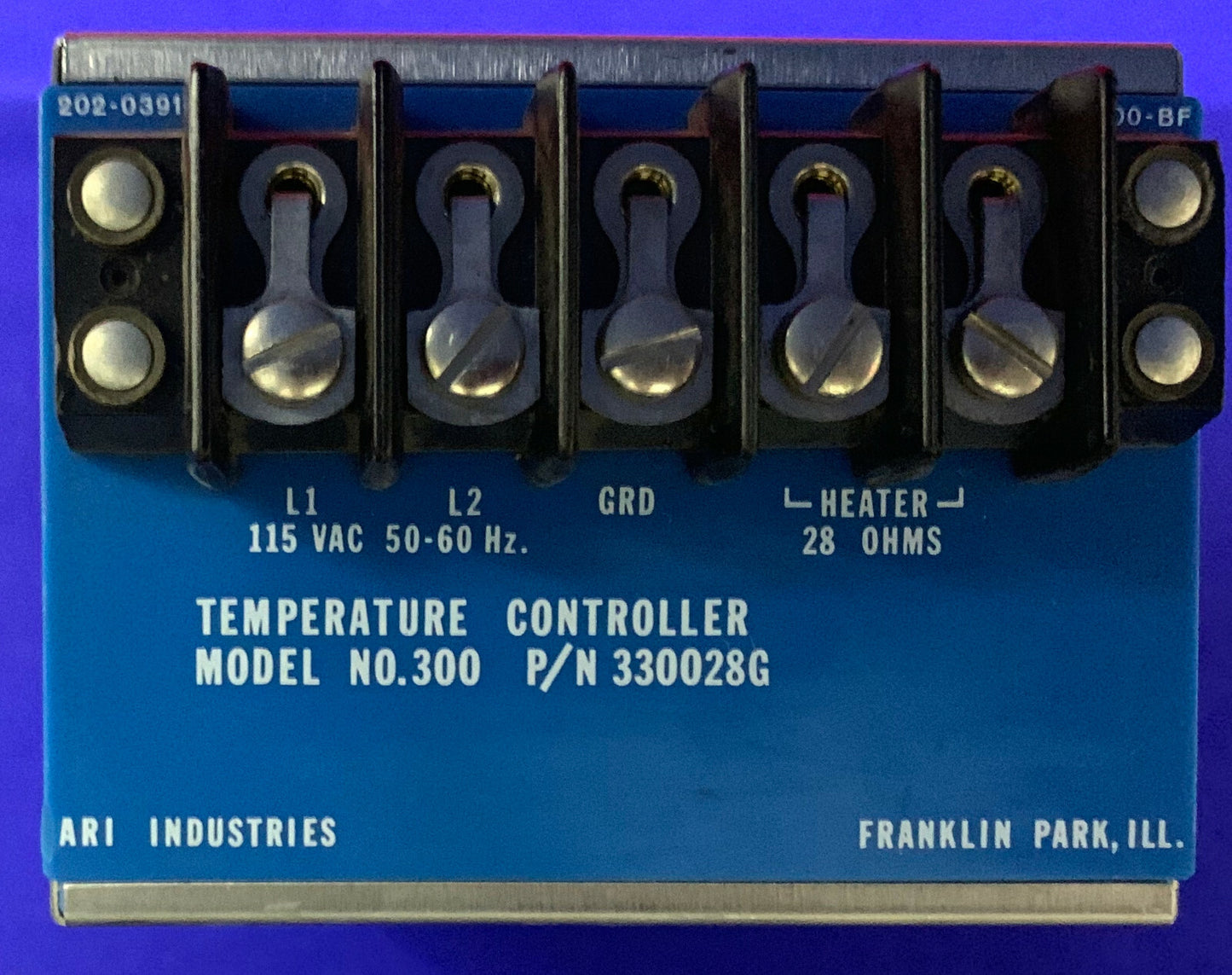 ARI INDUSTRIES STAN-TROL P/N 330028G MODELLO N. 300 REGOLATORE DI TEMPERATURA