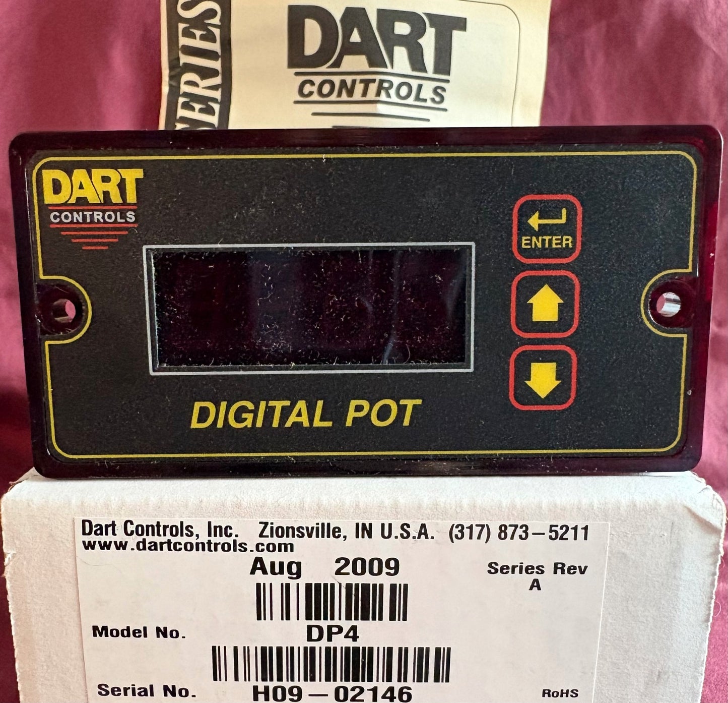 DART CONTROLS DP4 SER REV A DIGITAL SPEED POT POTENTIOMETER AUG 2009