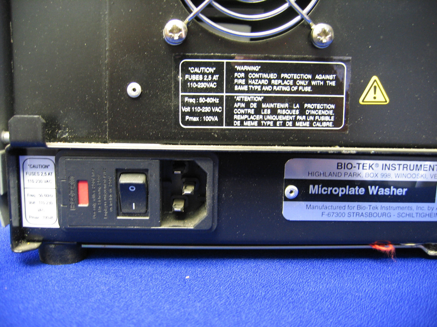 BIOTEK INSTRUMENTS ELP-40 SN E2412 MIKROPLATTEN-UNTERLEGSCHEIBENSTREIFEN