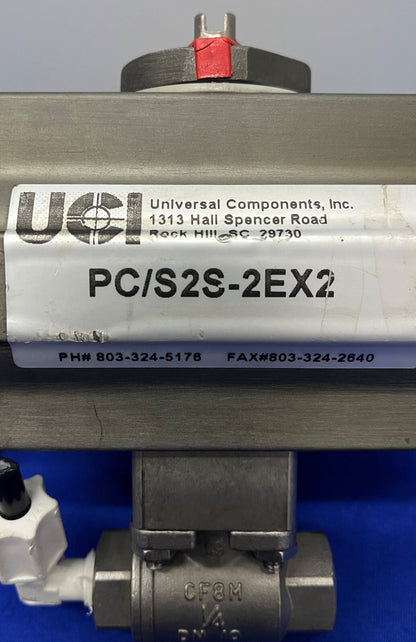 UNIVERSELE COMPONENTEN PC/S2S-2EX2 AANGEDREVEN KLEP met N4S-EX2 - LOT VAN 2