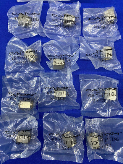 CAJON SS-4-VCR-1 VCR FITTING -  1 LOT QTY 12