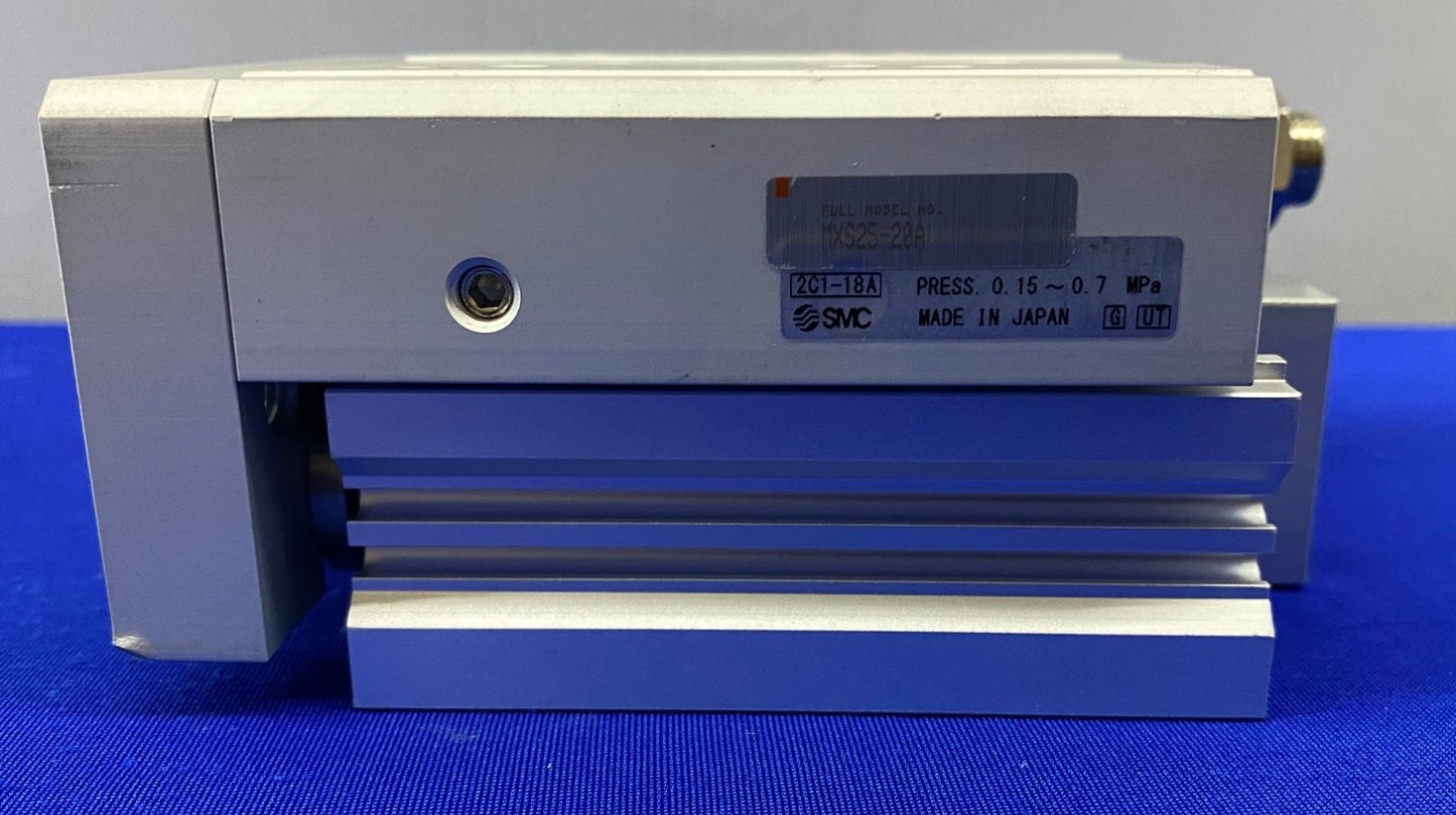 SMC® MXS25-20A / MXS2520A GUIDED CYLINDER SLIDE TABLE PRESS. 0.15 - 0.7 MPa
