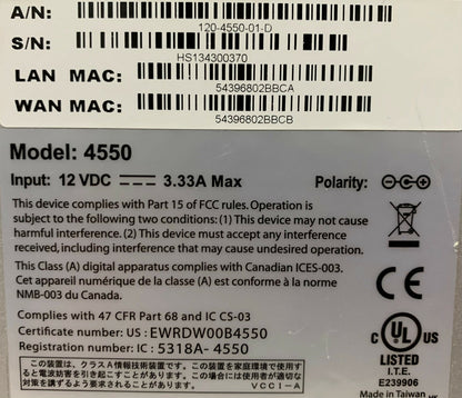 Edgewater Network 4550-serie 120-4550-01-D
