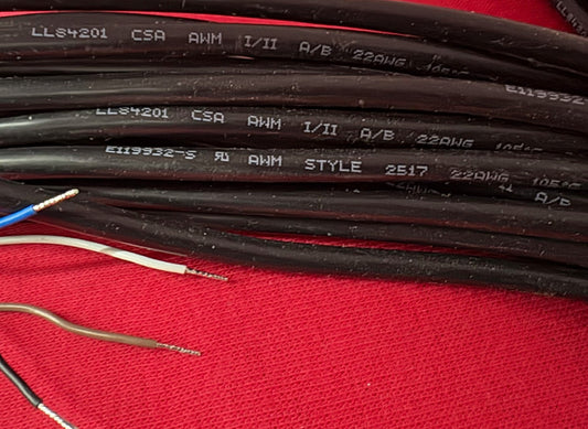 CORDSET EST 15-METERS 4-PIN M12 FEMALE CONNECTOR & BARE FLYING LEAD ENDS - QTY 2