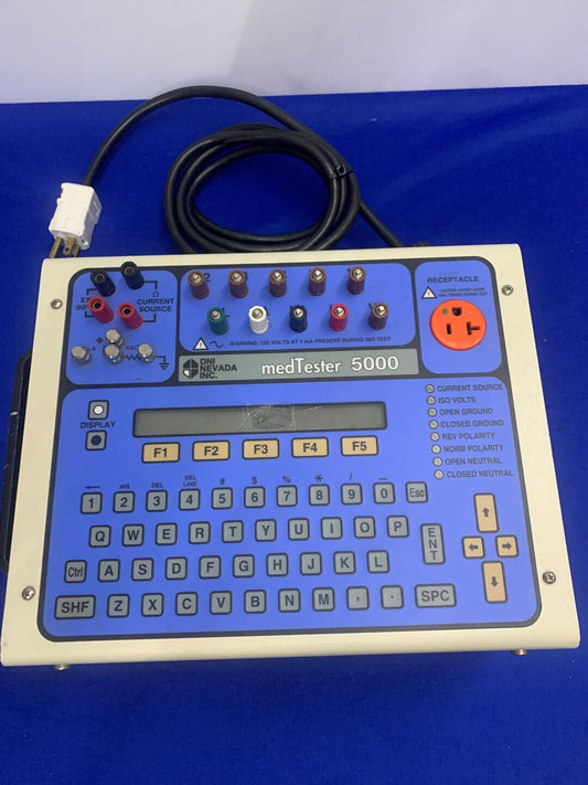 DNI NEVADA MEDTESTER 5000, ÉCRAN AVANT CASSÉ TESTÉ POUR LA MISE SOUS TENSION UNIQUEMENT