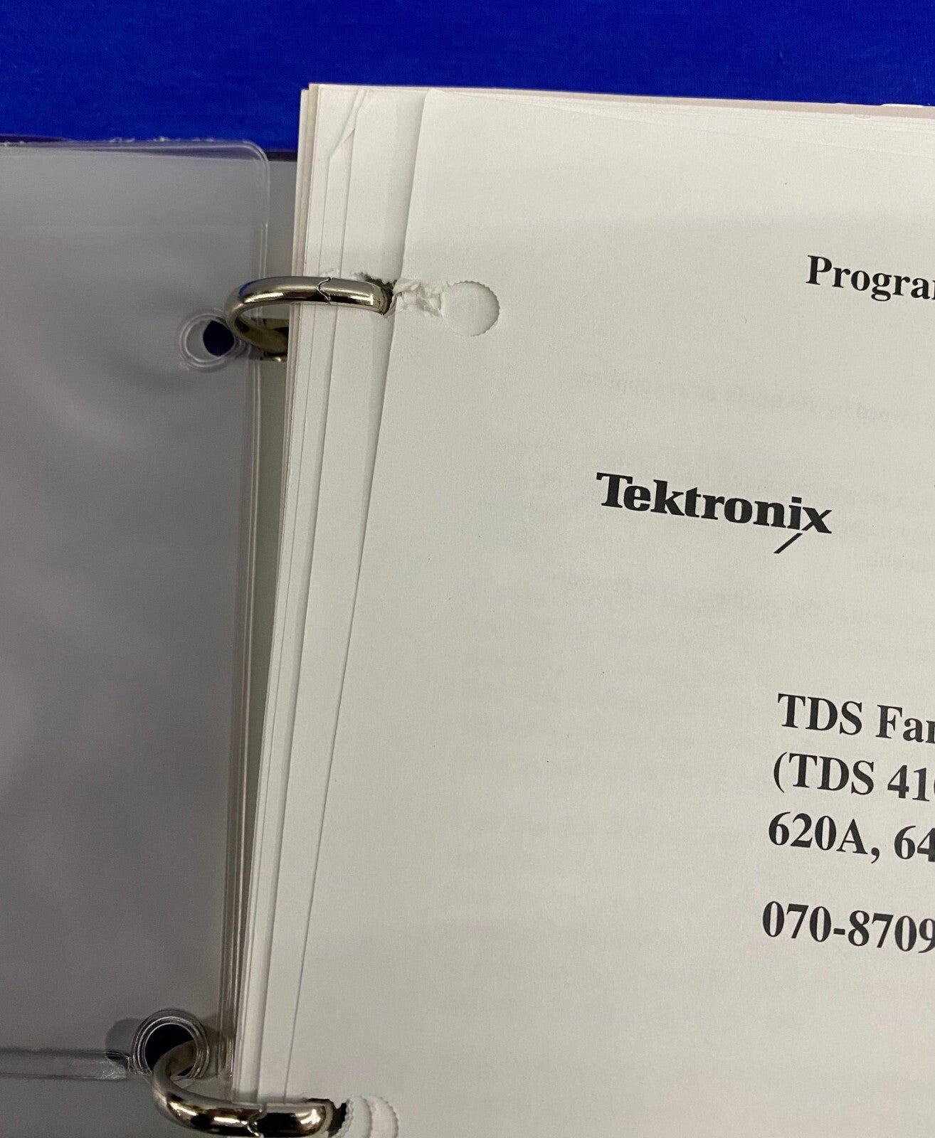 TEKTRONIX 070-8709-07 TDS-Familie Digitalisier-OSZILLOSKOP-PROGRAMMIERHANDBUCH