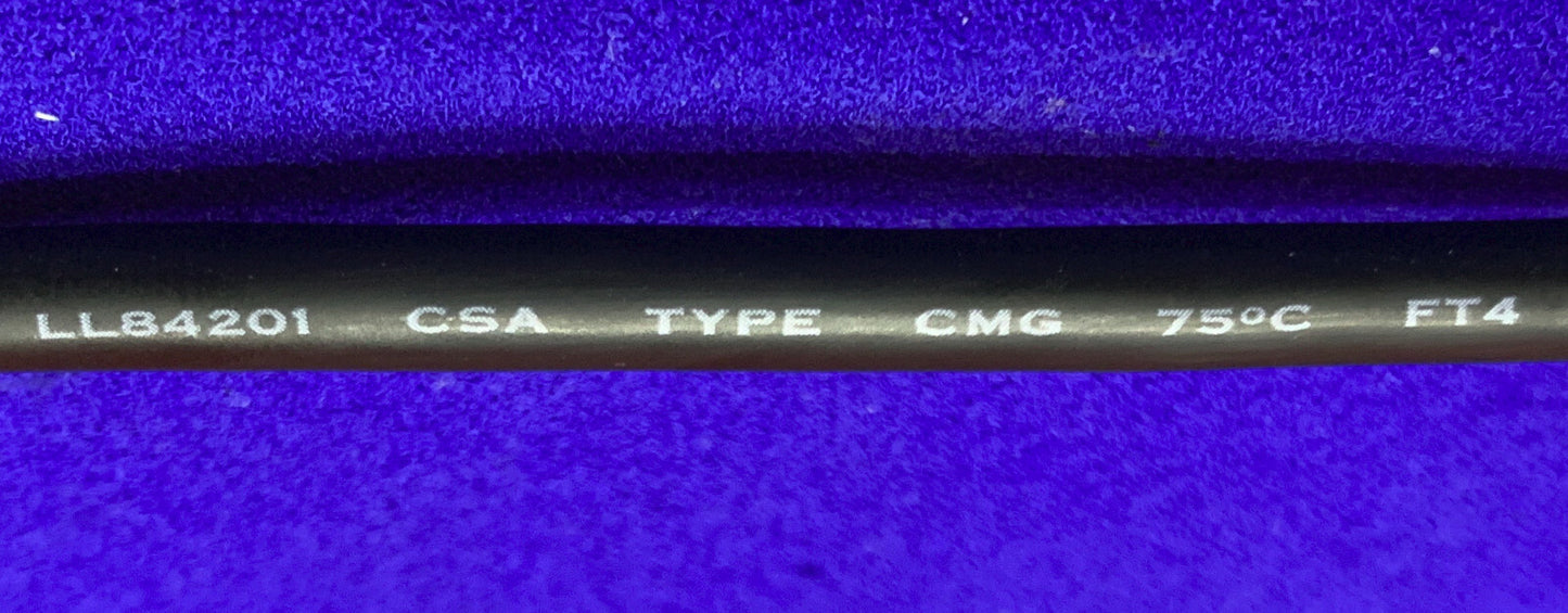 数量 11 - シールド高速ケーブル 28AWG/2C+22AWG/2C E188601 LL84201 4'