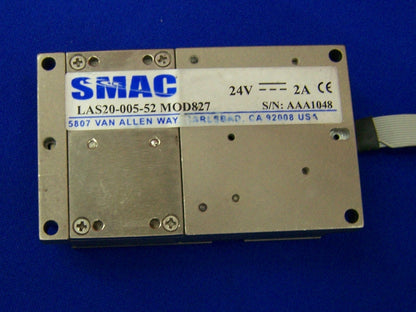 SMAC LAS20-005-52 MOD827 VCM ACTUATOR LINEAIR 5mm SLAG 24VDC 2A