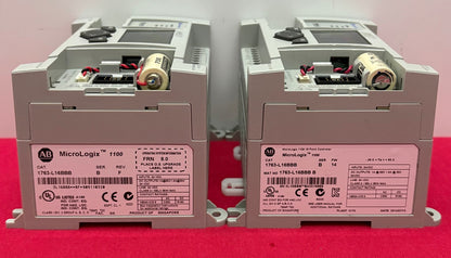 For Parts Repair LOT OF 2 AB ALLEN BRADEY 1763-L16BBB SER.B MICROLOGIX 1100 16PT