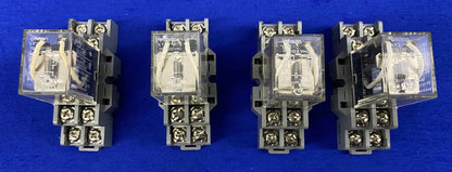 Relais Omron Ly2 avec prises de relais Dayton 2A582E - 1 lot de 4 