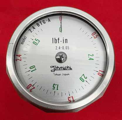 TOHNICHI / MOUNTZ  ATG TORQUE GAUGE 2.4BTG-A / 2.4 BTG-A Ibf-in 2.4-0.05 w/ CASE