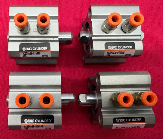 SMC NC2WA20-UIA9904 COMPACT PNEUMATIC CYLINDER SELLING AS '1 LOT' - SEE PICTURES
