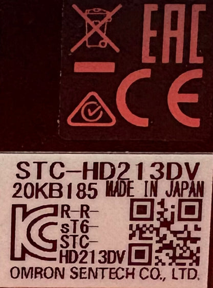 OMRON STC-HD213DV INDUSTRIAL HD COLOR CAMERA 1080P - NO POWER SUPPLY/CABLE