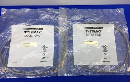 1 LOT HOEVEELHEID VAN 2 - SYSTIMAX ® SOLUTIONS CPC3312-03F005 / GS8E-GY5 PATCHKABEL
