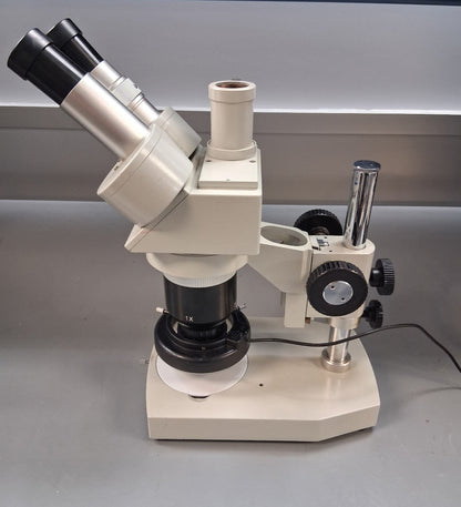 MEIJI EMT TRINOCULAR STEREO MICROSCOPE STAND LED LIGHT Missing Camera, Tube & TV
