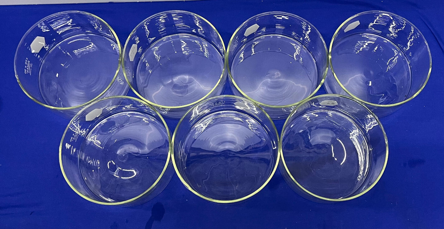 KIMAX® KIMBLE 170x90mm CRISTALLIZZATORE DISH 23000 - 1 LOTTO QTY 7