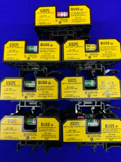 QTY 7 - PORTAFUSIBILI BUSS / COOPER BUSSMANN BC6032PQ
