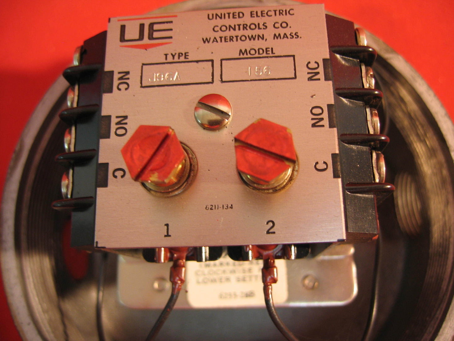 UE UNITED ELECTRIC CONTROLS J96A MODÈLE 156 INTERRUPTEUR 0-100 PSI 15 A Emplacement de danger 