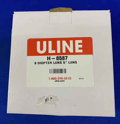 ULINE H-8587 交換用 8ディオプターレンズ 5インチレンズ ガラス ラウンド