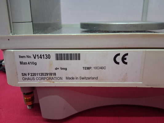Ohaus Voyager V14130 Analytical Precision Balance Scale Max Capacity 410g