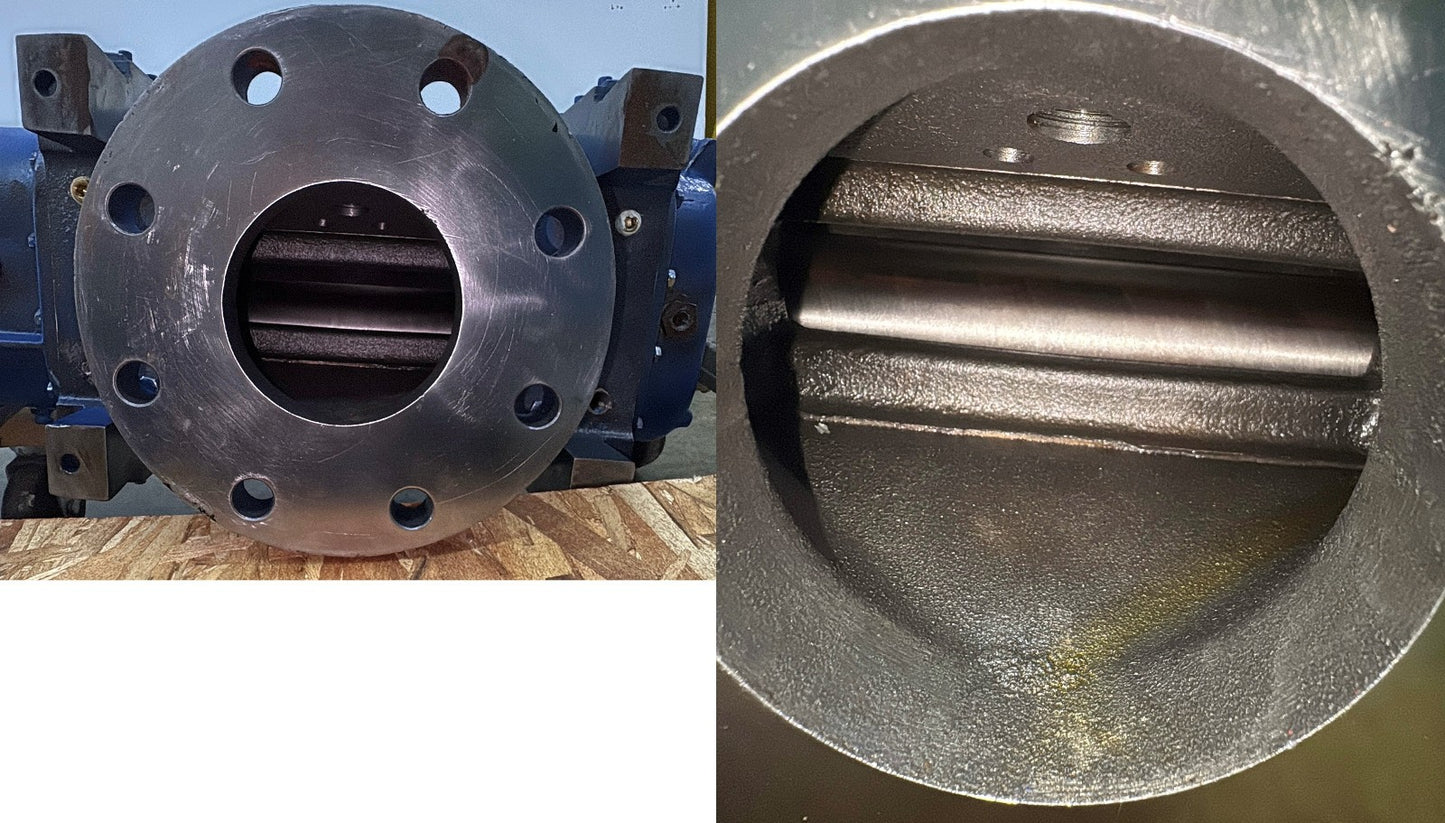 VACUUM BOOSTER BLOWER 9" FLANGE W/ BALDOR 3 HP ELECTRIC MOTOR - PARTS/REPAIR