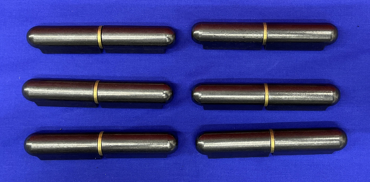 1 lot de 6 charnières à souder en acier de 4 po (charnières à souder de type balle)