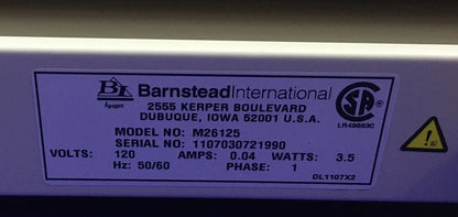 THERMOLYNE / BARNSTEAD M26125 SPECI-MIX 120V 0.04AMPS 3.5WATTS  50/60HZ 1PH